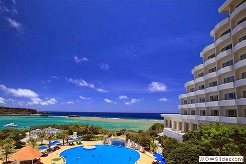 Manza Beach Resort Hotel side view