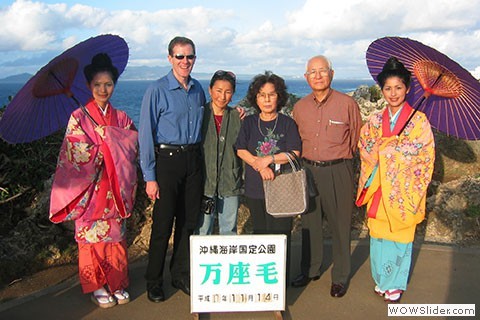 family photo with Okinawa women