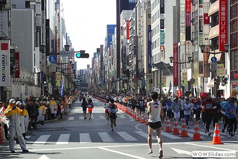 middle of tokyo marathon