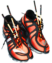 shoes with chopsticks