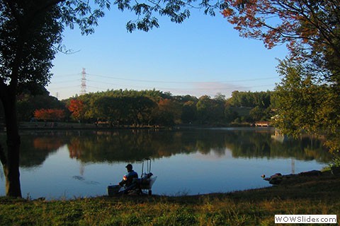 fisherman in the park