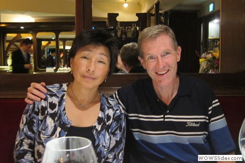 Mie and Wayne dining out Mie and Wayne dining out